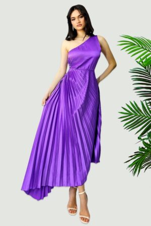 Rochie plisata asimetrica Elza