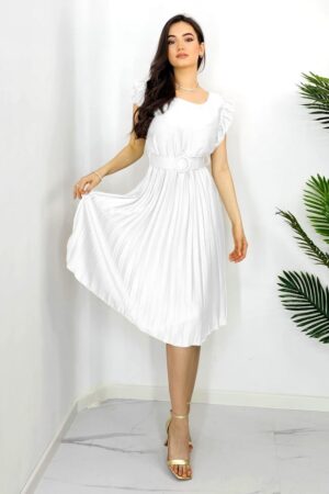 Rochie plisata midi