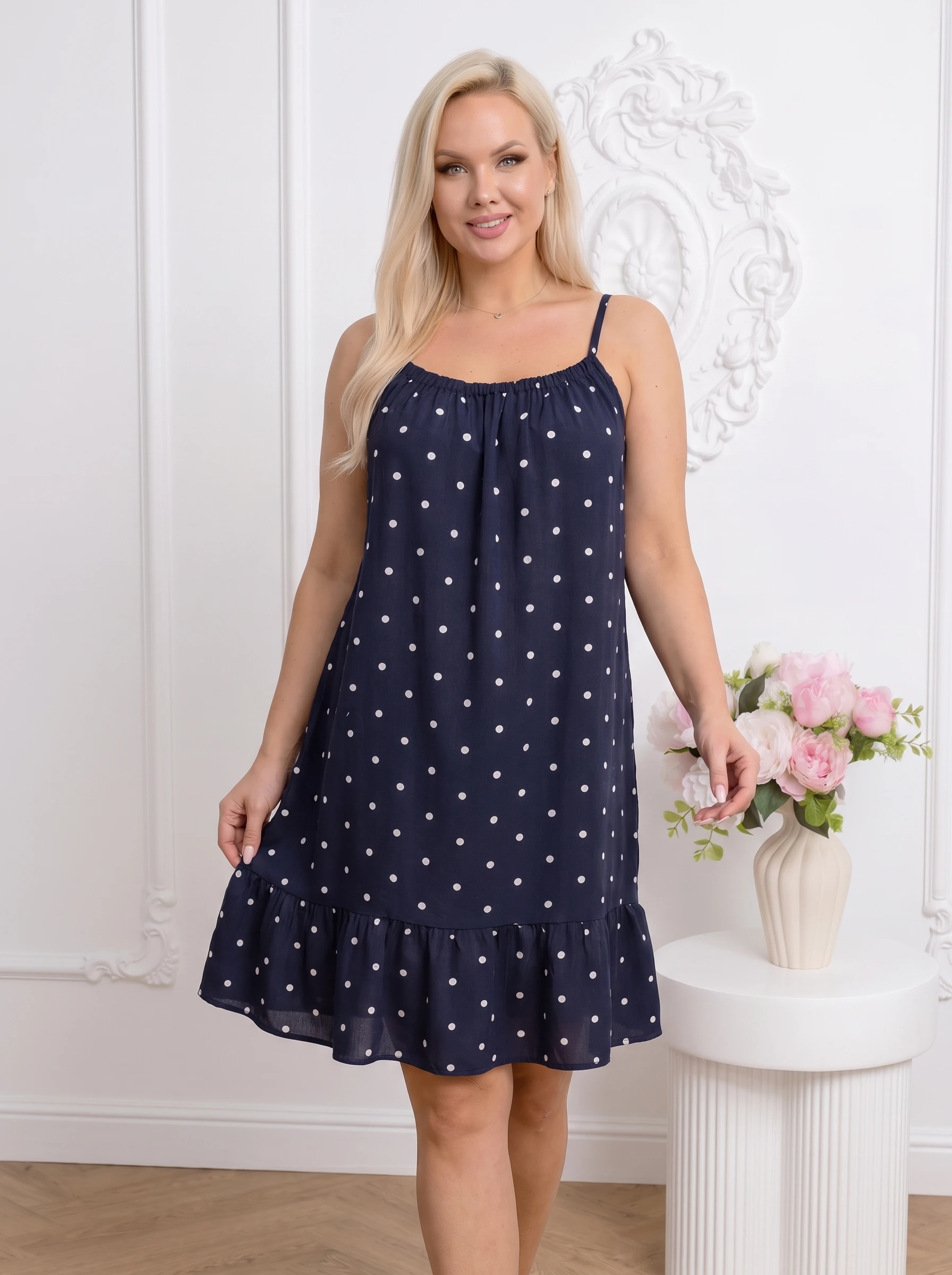 Rochie scurta bleumarin din vasc...