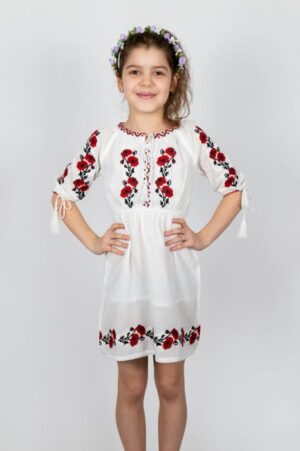 Rochie traditionala fetite Aliona 2