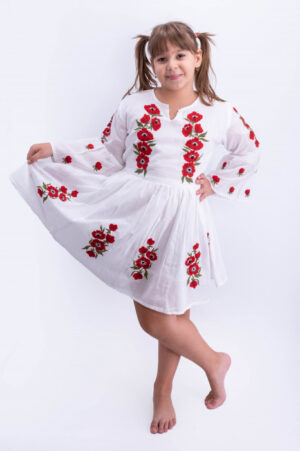 Rochie traditionala fetite Fiorela 9