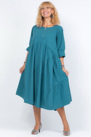 Rochie turcoaz oversize