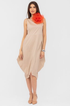 Rochie din poplin de bumbac petrecuta