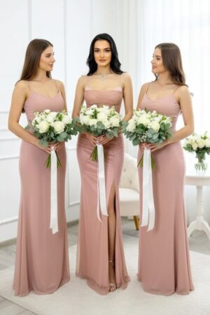 Set 3x Rochie lunga satinata MaryVelle