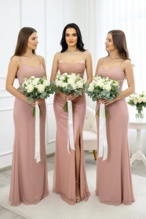 Set 5x Rochie lunga satinata MaryVelle