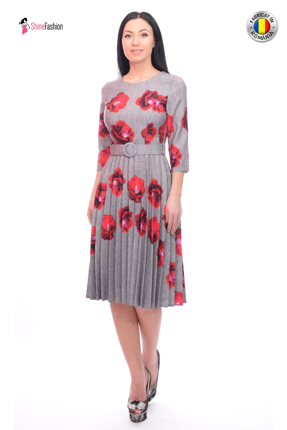 Rochie Fofy de zi cu imprimeu floral