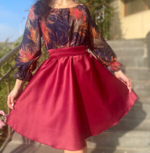 Rochie cu motive florale eleganta Teo 5