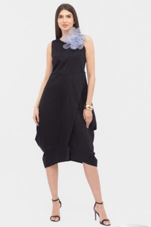 Rochie din poplin de bumbac petrecuta