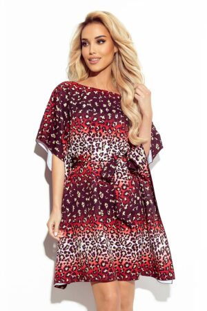 Rochie midi leopard print oversize Butterfly