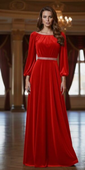 Rochie eleganta din catifea Cati 3