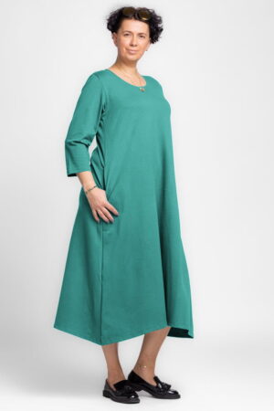 Rochie lunga A-line din jerseu punto milano