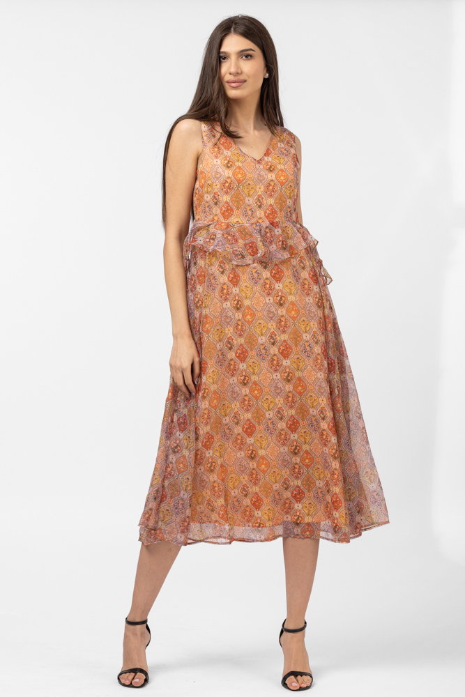 Rochie lunga diafana