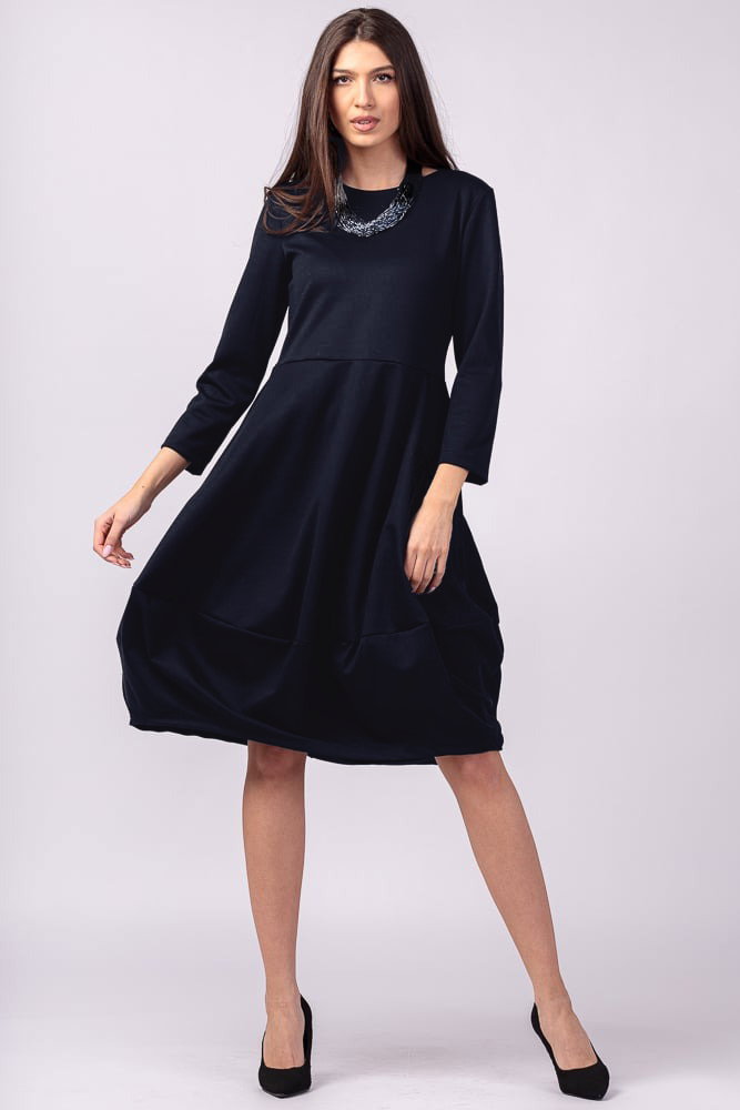 Rochie lalea bleumarin inchis