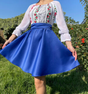 Rochie stilizata cu motive traditionale Simina