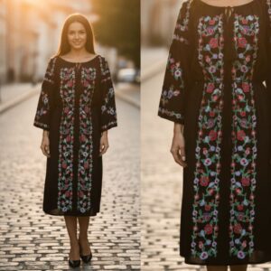 Rochie Traditionala cu broderie Dafina 3