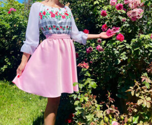 Rochie Stilizata Traditional cu imprimeu Elena 16