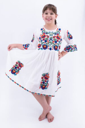 Rochie traditionala fetite Fiorela 5