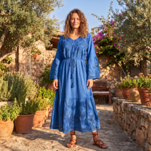 Rochie cu broderie Ligia