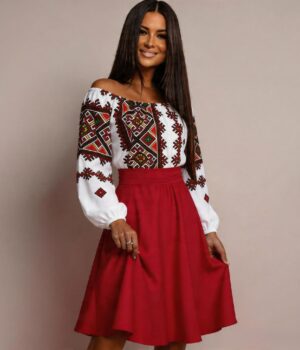 Rochie traditionala midi
