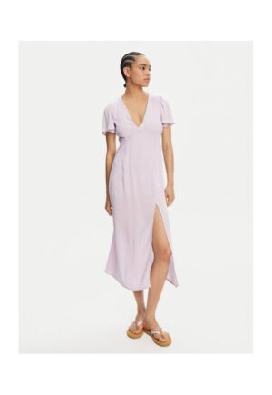 Rochie de vara dama EBJWD00134 - Viscoza - Mov