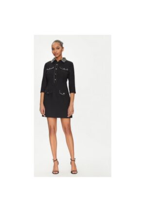 Rochie dama - 305253507 - Poliester/Viscoza - Negru