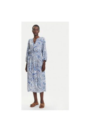Camasa stil rochie dama 13002020 - Viscoza - Albastru - Albastru