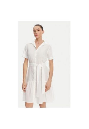 Camasa stil rochie dama 4503434 - In - Alb - Alb