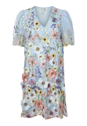 Rochie cocktail dama  26037387 - Sintetic - Albastru deschis - Albastru deschis