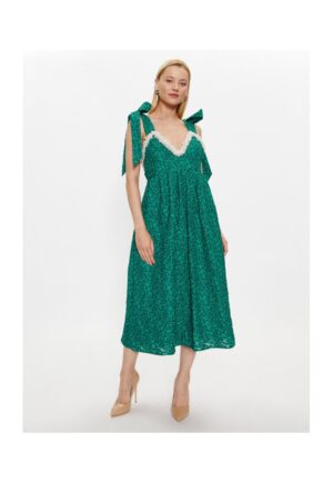 Rochie Dama - 302767120 - Poliester - Poliamida - Verde - Verde