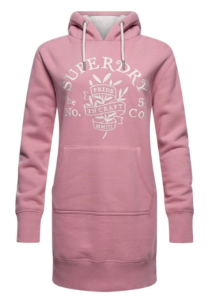 Rochie dama - Superdry - Bumbac - Roz - Roz
