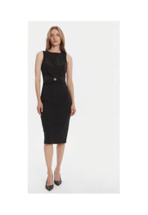Rochie cocktail neagra - 90% poliester - 10% elastan - Negru