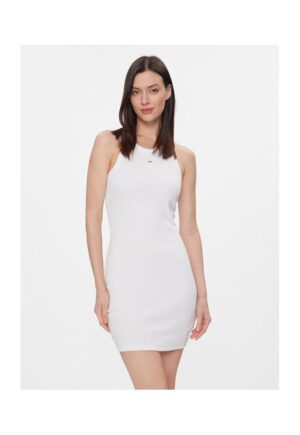Rochie de vara -  Alb - 95% bumbac - 5% elastan