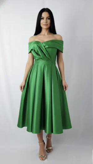Rochie de ocazie midi din tafta
